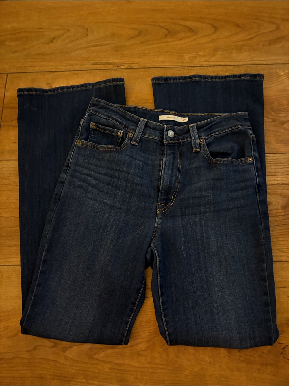 Levi's Dark Blue Boot Cut Stretch Jeans